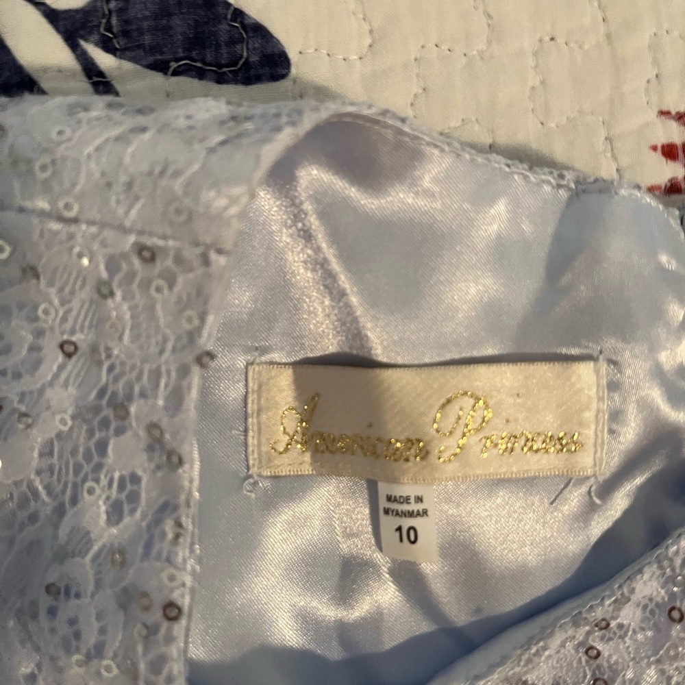 Light blue kids  formal dress